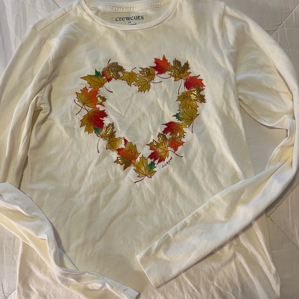 JCrew Crewcuts girls long sleeved fall tshirt.